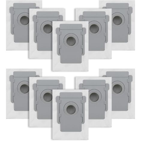 Paquete de 10 bolsas para aspiradora iRobot Roomba i7/i7+/i3/i3+/i4/i4+/i6/i6+/i8/i8+/S9/S9+/j7/j7+/E5/E6/E7. Bolsa de repuesto para kit de accesorios iRobot Roomba i7 (B-10 piezas).