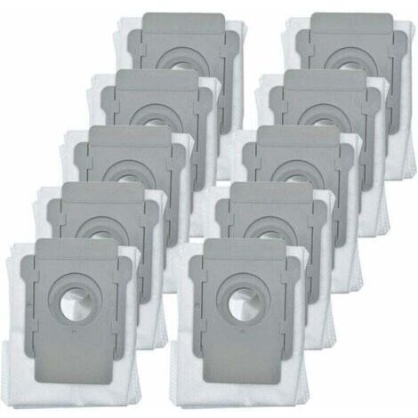 Paquete de 10 bolsas para aspiradora iRobot Roomba I7 I7+/Plus (7550) I3+ (3550) I4+ (4552) I6+ (6550) I8+ (8550) S9+ (9550) Bolsas para la base de limpieza automática de la serie I y S
