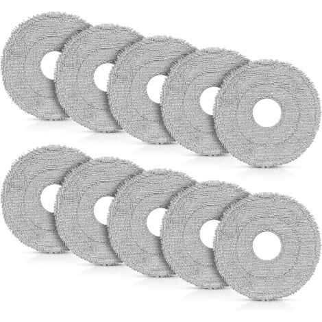 Paquete de 10 paños de limpieza para la aspiradora robot Dreame L10s Ultra Gen 2, paños de repuesto de microfibra lavables.