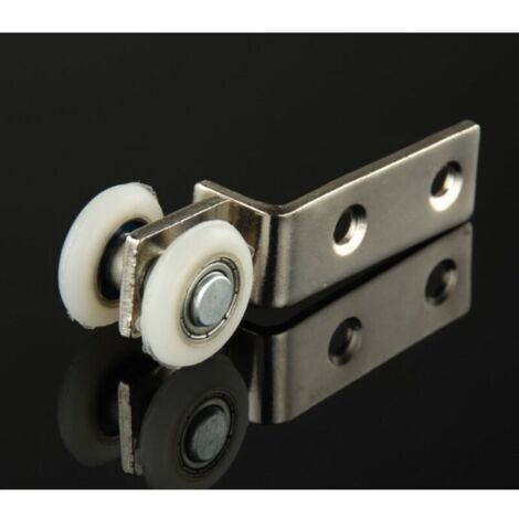 Paquete de 10 poleas deslizantes de metal/plástico con rodamiento de bolas de 1,9 cm para muebles.