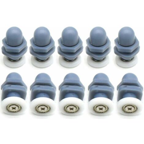 Paquete de 10 rodillos para mampara de ducha de 20 mm