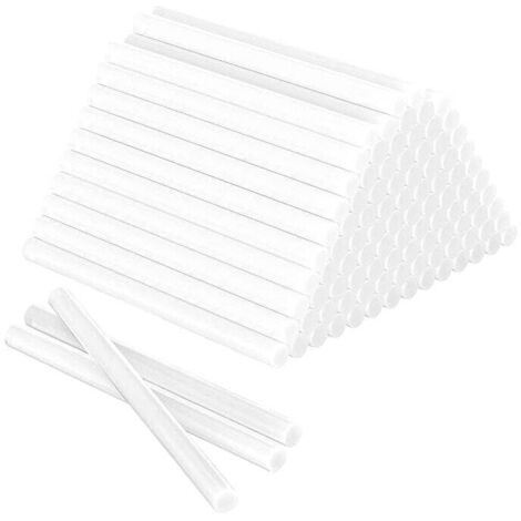 Paquete de 100 barras de pegamento caliente de 7 x 150 mm, barras de pegamento blanco universales para pistola de pegamento caliente, barras de pegamento caliente de secado rápido para bricolaje, manu