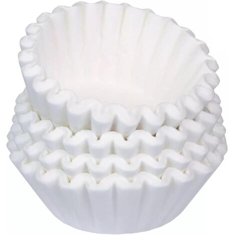Paquete de 100 bolsas de filtro de café, bolsas de papel planas, aptas para máquinas de café, para preparar grandes cantidades, W250