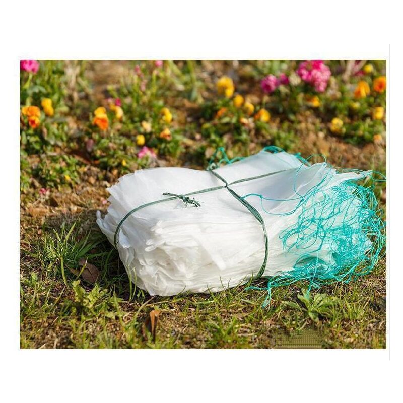 

Paquete de 100 bolsas de malla repelentes de insectos, red protectora de nailon para jardín, bolsa reutilizable para protección de frutas y plantas