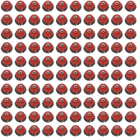 Paquete de 100 cepillos de alambre para amoladoras angulares, taladros de cepillo de alambre, amoladoras de cepillo de alambre con rosca M14, para desoxidar y pulir