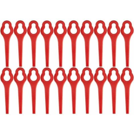 Paquete de 100 cuchillas de repuesto para recortadora inalámbrica GFART 18: cuchilla de plástico para recortadoras de GFART