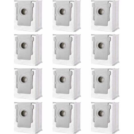 Paquete de 12 bolsas de repuesto compatibles con iRobot i7 i7+ / i7 Plus E5 E6 E7 S9, accesorios para aspiradora Roomba i7, para aspiradora Clean Base H226