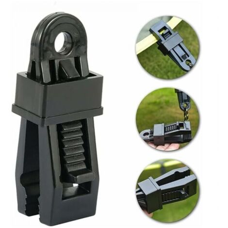 Paquete de 12 clips para lonas resistentes, clips para carpas al aire libre para sujetar lonas, piscinas