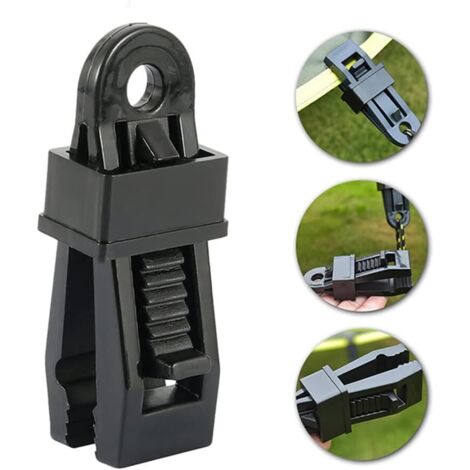 Paquete de 12 clips resistentes para lonas, clips para carpas de exterior para sujetar lonas, parasoles de autos y piscinas.