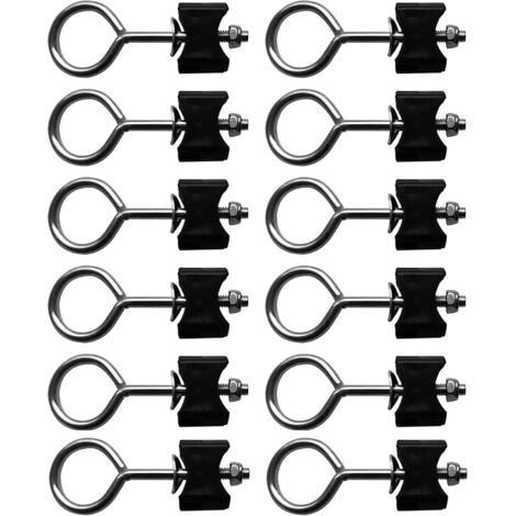 Paquete de 12 tornillos para trampolín, accesorios para trampolín, fijación para trampolín grande y trampolín pequeño