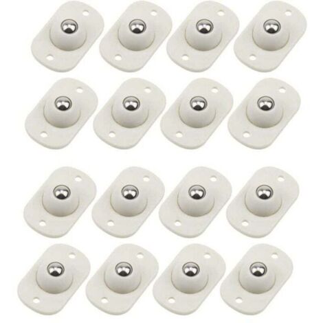 Paquete de 16 ruedas de transferencia autoadhesivas, ruedas de bola adhesivas, ruedas de transporte con rotación de 360° para patas de muebles.