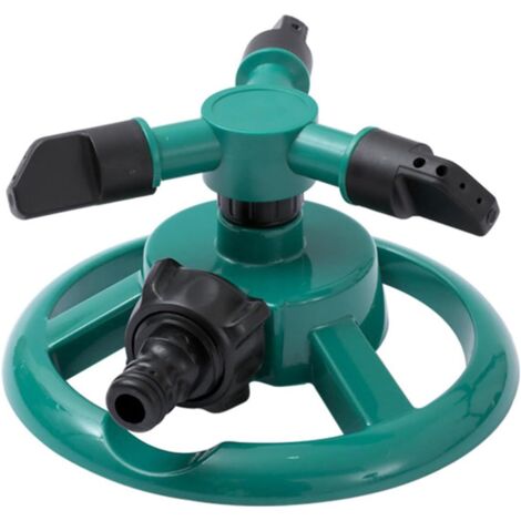 Paquete de 2 aspersores automáticos para césped, sistema de riego para jardín, gran área de cobertura, rotación de 360 grados.