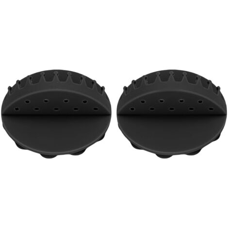 Paquete de 2 atrapapelos de pared de silicona con adhesivo fuerte: impermeables, aptos para la ducha, fáciles de limpiar, evitan obstrucciones, de aplicación universal.