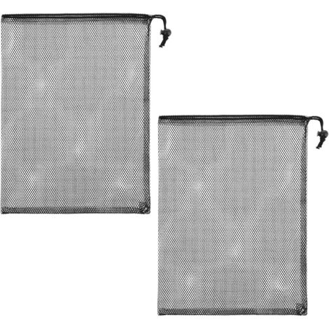 Paquete de 2 bolsas de bomba, filtro de bomba, bolsa de malla, bolsa con cierre de cordón, bolsa de filtro de bomba de estanque, bolsa de malla de bomba, filtro de estanque de peces, filtro