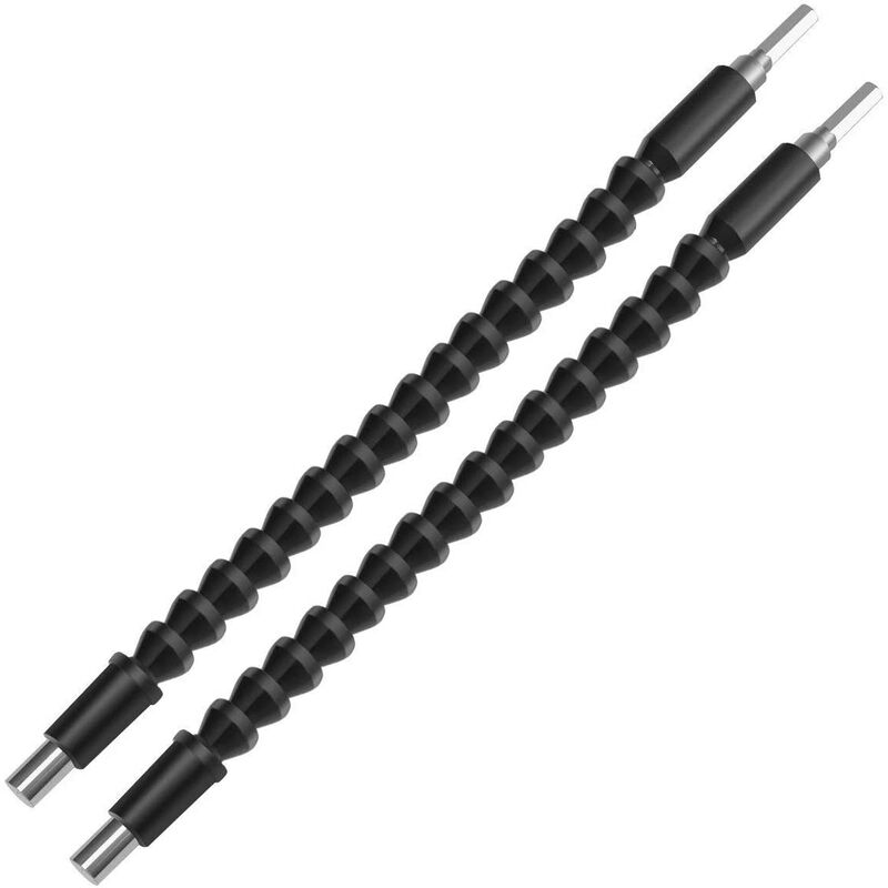 

Paquete de 2 brocas flexibles de 295 mm para brocas Connect Drive Extensión de broca flexible (11,6 ''), adaptador de taladro flexible para taladro