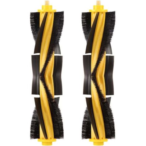 (Paquete de 2) cepillos de rodillos, piezas de repuesto de cepillo principal para Ecovacs DEEBOT OZMO 920 950 T8 AIVI Max T9 T5 N5 N7 N8+ N8 Pro DX55 DX93 DJ65 Robot aspirador XVX