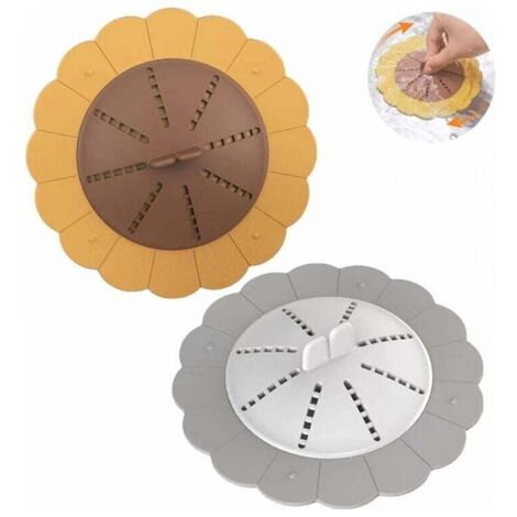 Paquete de 2 filtros de pelo para bañera, filtro de pelo para bañera, filtro de pelo para cocina, cámara de filtro de pelo de silicona.