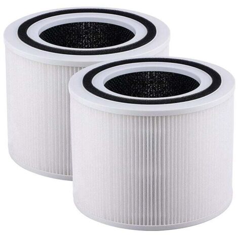 Paquete de 2 filtros de repuesto KZQ para purificadores de aire VortexAir Levoit Core 300 y Core 300S, filtro HEPA H13 Core 300-RF blanco
