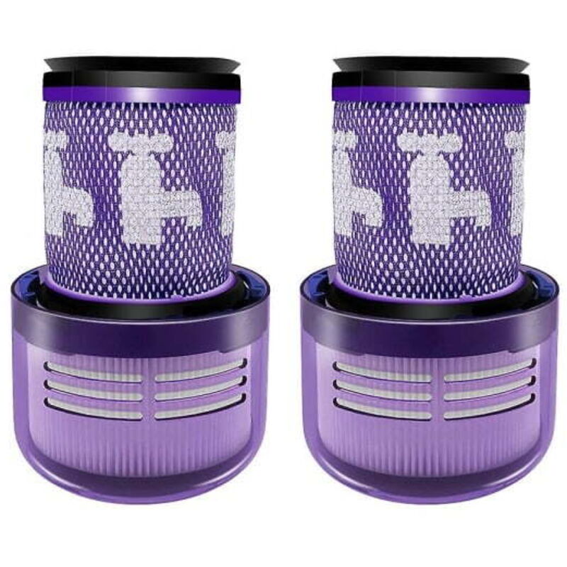 Paquete de 2 filtros de repuesto lavables para aspiradora inalámbrica Dyson V12 Detect Slim 971517-01