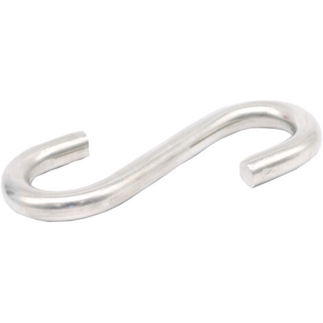 Paquete de 2 ganchos en forma de S de acero inoxidable 304 (8,1 cm de largo y 6,35 cm de grosor). Ideales para colgar cualquier objeto en hamacas.