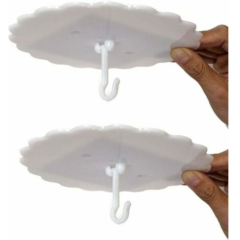 Paquete de 2 ganchos para mosquitera de techo para dosel de cama, fáciles de instalar y usar.