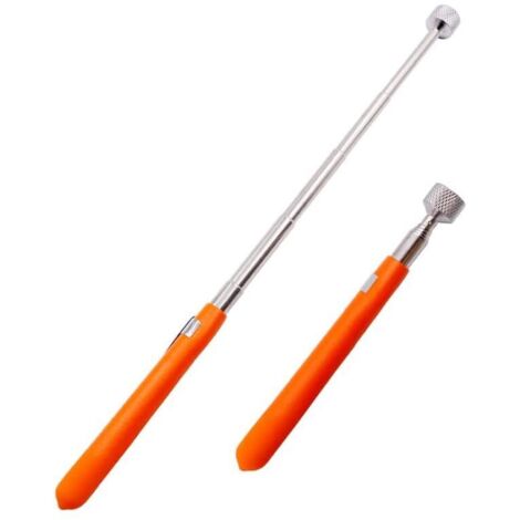 Paquete de 2 herramientas de recogida magnética, varilla magnética retráctil de 2,2 kg. Herramienta de varilla magnética retráctil para tornillos, tuercas y pasadores.