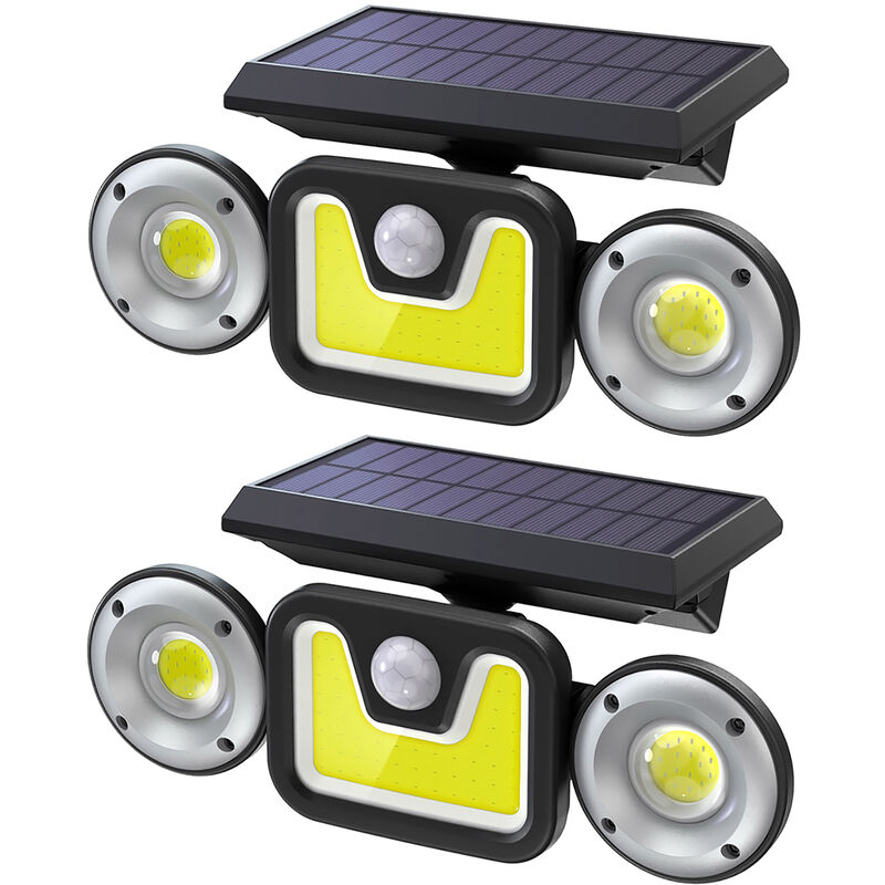 

Paquete de 2 luces solares de pared