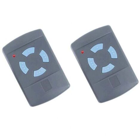 Paquete de 2 mandos a distancia para puerta de garaje Sdre HSM4 de 868 MHz con 4 botones, color azul. Reemplaza los transmisores Hormann de 868 MHz: HS4, HSM2, HSP4, HS1, Tubauto HSM4 y HS4.