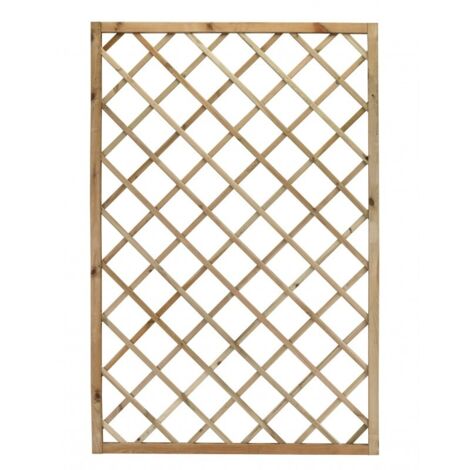 Paquete de 2 piezas de Rejilla Trendy 60X180 cm con agujero de 9X9 cm, marco de 34X34 cm, ciervo