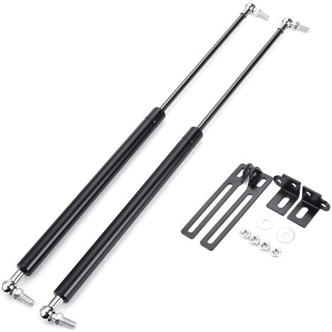 Paquete de 2 resortes de Gas, resortes de Gas con soporte, capó, maletero, puerta trasera para coche, barco, caravana, para Nissan Qashqai J10 2008 2009 2010-2013 Agito