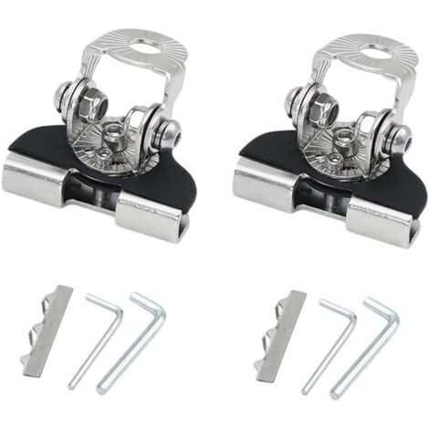 Paquete de 2 soportes de montaje para barras de luces LED de coche, SUV y camionetas. Soporte de luz seguro para un rendimiento óptimo. Plateado.