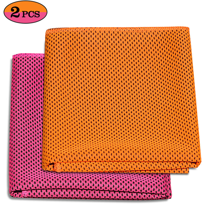 

Paquete de 2 toallas de enfriamiento suave y transpirable de viaje, toalla de hielo para gimnasio, entrenamiento, yoga, deporte, correr, acampar,