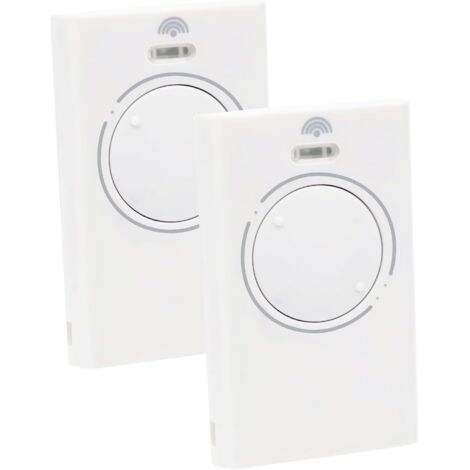 Paquete de 2 transmisores portátiles para puertas de garaje compatibles con 868 MHz, control remoto de 2 canales para puertas de garaje, con modelos XT2 868 SLH LR y XT4 868 SLH LR, con código variabl
