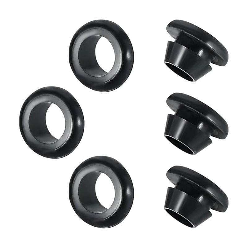 Paquete de 20 arandelas de goma, anillo de sellado de conductor eléctrico, prensaestopas, para proteger alambres y cables, ID 12 mm, diámetro de