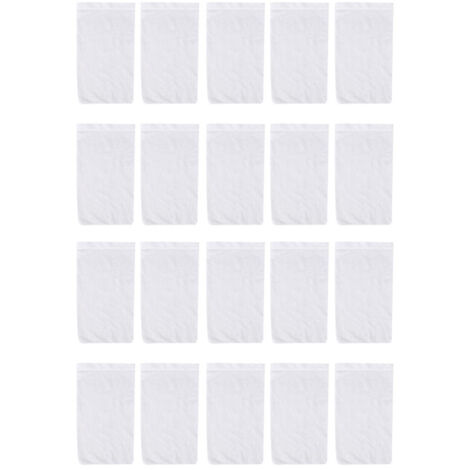 Paquete de 20 calcetines filtrantes para skimmers de piscina: ideales para proteger cestas y skimmers. Estos calcetines filtrantes atrapan la suciedad y las hojas de piscinas enterradas o elevadas.