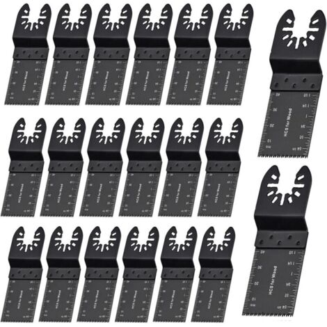 Paquete de 20 hojas de sierra oscilantes universales de liberación rápida para DeWalt, Bosch, Fein, Makita, Multimaster Dremel de 35 mm