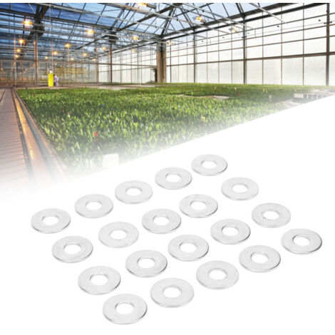 Paquete de 20 juntas M6 de acero inoxidable 304 para invernaderos y accesorios de horticultura.