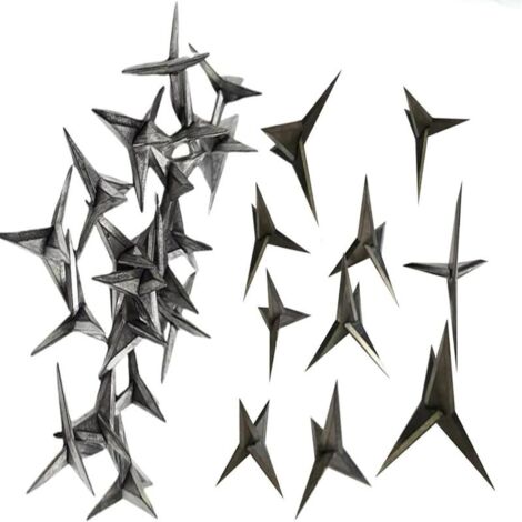 Paquete de 20 púas resistentes de acero al carbono de 3 cm (1,2 pulgadas), clavos de seguridad antirrobo para automóviles, herramienta disuasoria para aves, portátiles y ligeras (20 piezas).