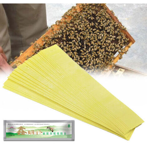 Paquete de 20 tiras de herramientas Pro Beekeeping Fluvalinate Bee Mite Varroa