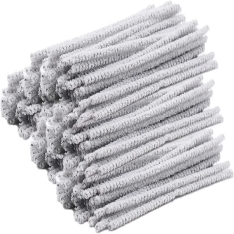 Paquete de 200 limpiapipas blancos, de 15 cm (6 pulgadas) de largo, para limpiar equipos de fumar, manualidades y accesorios de bricolaje.