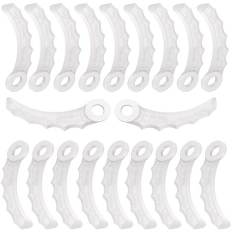 Paquete de 24 cuchillas de repuesto para desbrozadora Makita 198426-9 - Cuchillas de plástico para cortacésped Makita 198426-9.