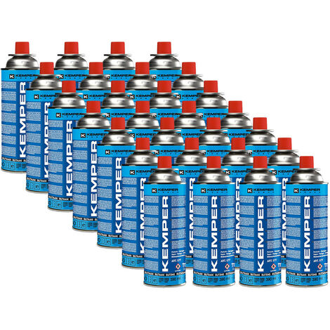 Paquete de 28 cartuchos de gas KEMPER 220g botella de gas UN2037 Cilindro para aparatos de gas