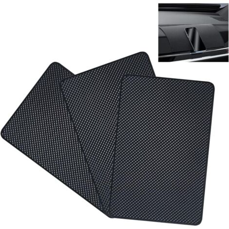 Paquete de 3 alfombrillas antideslizantes para salpicadero de coche, 27 x 15 mm, almohadilla de gel antideslizante, reutilizables, para teléfono, decoración, gafas y teléfonos móviles.