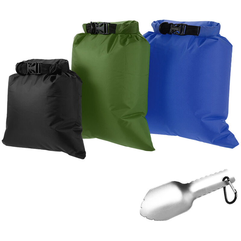 

Paquete de 3 Bolsas Impermeables 3L + 5L + 8L Sacos Secos Ultraligeros para Exteriores con Paleta de Mano para Camping Senderismo Viajar,Color 5