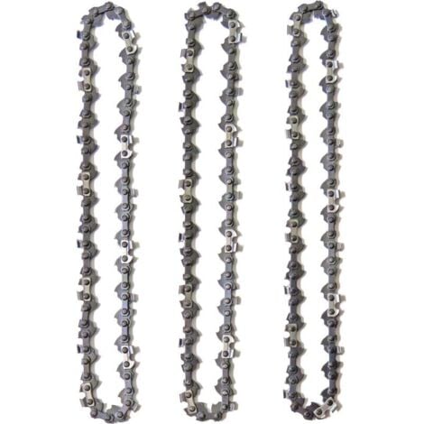 ANDYOU Paquete de 3 cadenas de motosierra de 35 cm (14"), 52 eslabones de transmisión, bajo retroceso, compatibles con Husqvarna, McCulloch, Bosch, Ferrex, Primaster y otras.