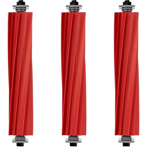 (Paquete de 3) Cepillos de rodillo, repuestos de cepillo principal de goma para Roborock S7 S7+ S7 MaxV S7 MaxV Plus S7 MaxV Ultra Q7 Q7+ Q7 Max Q7 Max+ Q5+ Q5 Q Revo, juego de accesorios