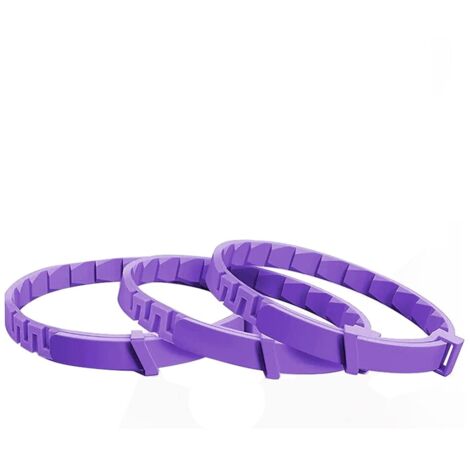 Paquete de 3 collares calmantes para gatos, con feromonas naturales, que reducen la ansiedad y la agresividad, ajustables, morados.