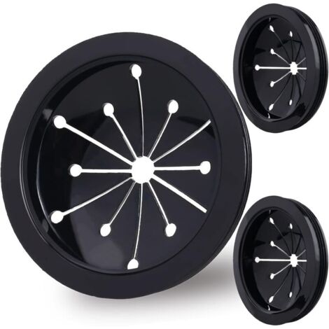 Paquete de 3 deflectores antisalpicaduras para fregadero, aptos para trituradores de basura y residuos de alimentos. Compatibles con Waste King.