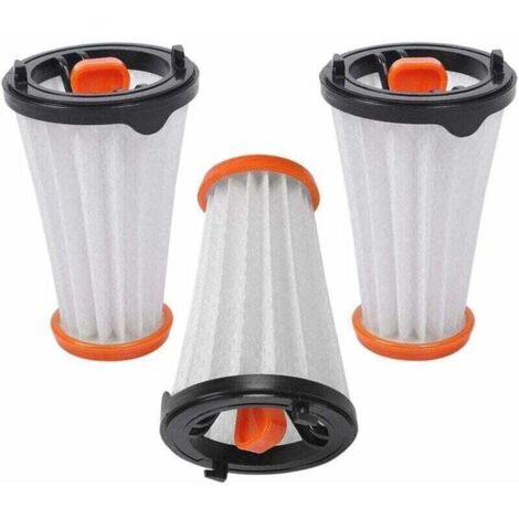 Paquete de 3 filtros de repuesto para aspiradoras AEG/Electrolux Rapido y Ergorapido. Sustituye a AEG AEF 144 / Electrolux EF144.