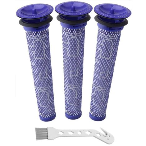Paquete de 3 filtros para aspiradora Dyson V6/7/8/DC58/DC59, color azul